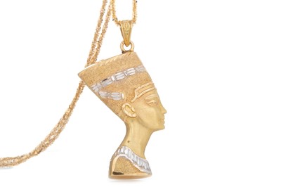 Lot 468 - GOLD NEFERTITI PENDANT