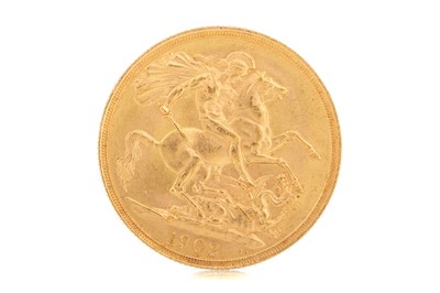 Lot 156 - EDWARD VII DOUBLE SOVEREIGN