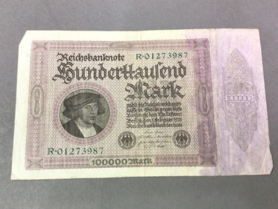 Lot 177 - COLLECTION OF EARLY REICHSBANK NOTES