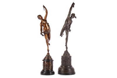 Lot 712 - AFTER GIAMBOLOGNA, MATCHED PAIR OF FIGURES OF MERCURY & FORTUNA