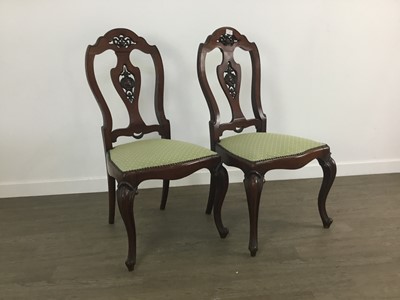 Lot 99 - PAIR OF VICTORIAN SINGLE CHAIRS