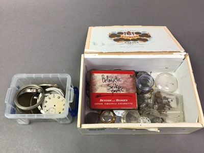 Lot 150 - COLLECTION OF MILITARY POCKET WATCH PARTS