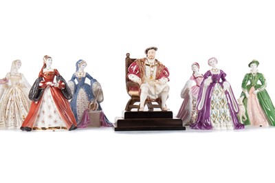 Lot 711 - MAUREEN HALSEN FOR WEDGEWOOD, HENRY VIII AND HIS SIX WIVES