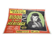 Lot 1387 - BLOOD IS MY HERITAGE (1957) BRITISH QUAD FILM...