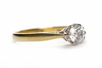 Lot 343 - DIAMOND SOLITAIRE RING the round brilliant cut...