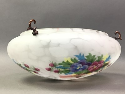 Lot 169 - HAND PAINTED FLYCATCHER PLAFONNIER