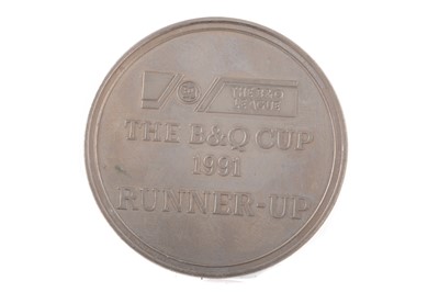 Lot 1623 - THE B&Q CUP RUNNERS-UP SILVERED MEDAL