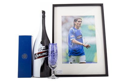 Lot 1632 - PEDRO MENDES OF RANGERS F.C., CARLING MAN OF THE MATCH MAGNUM OF CHAMPAGNE V. CELTIC