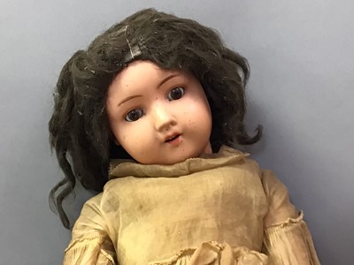 Lot 217 - HUGO WIEGAND, BISQUE HEADED DOLL