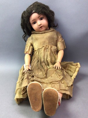 Lot 217 - HUGO WIEGAND, BISQUE HEADED DOLL