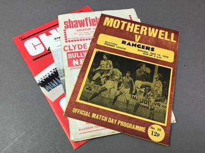 Lot 218 - SCOTTISH FOOTBALL, COLLECTION OF PROGRAMMES