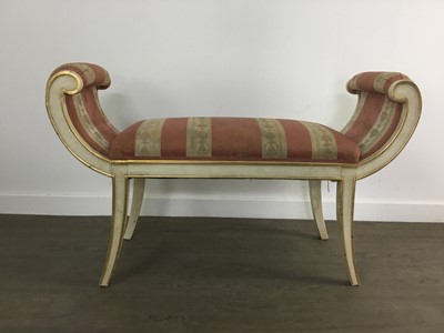 Lot 247 - CREAM PAINTED WINDOW SEAT