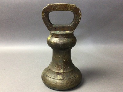 Lot 274 - GROUP OF BRASS BELL WEIGHTS