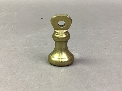 Lot 274 - GROUP OF BRASS BELL WEIGHTS