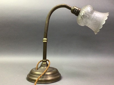 Lot 398 - BRASS DESK LAMP