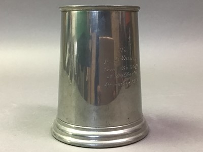 Lot 226 - PEWTER TANKARD