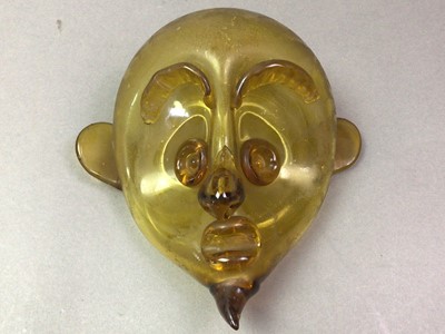 Lot 224 - BLOWN GLASS WALL MASK