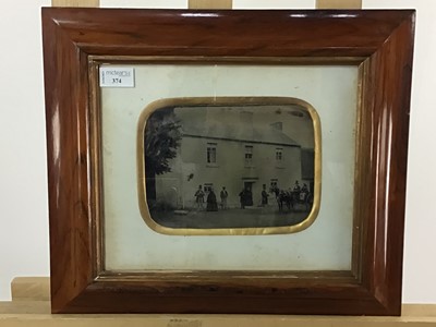 Lot 374 - FRAMED AMBROTYPE PHOTOGRAPH OF BURNSIDE HOUSE, GLASGOW