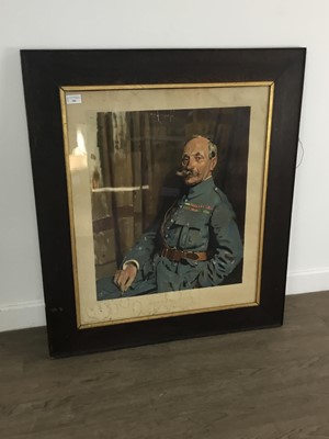 Lot 386 - PORTRAIT OF GENERAL FOCH, LATER SUPREME ALLIED COMMANDER-IN-CHIEF