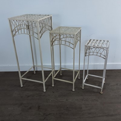 Lot 428 - SET OF THREE NESTING TABLES