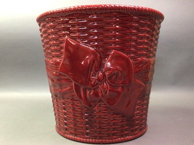 Lot 434 - RED CERAMIC PLANTER