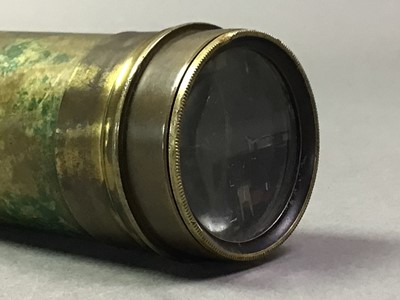 Lot 436 - BRASS TELESCOPE