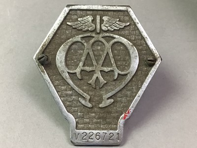 Lot 408 - GROUP OF VINTAGE AA BADGES