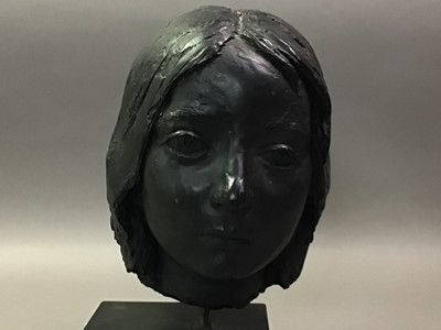 Lot 559 - PLASTER BUST OF A GIRL