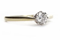 Lot 380 - DIAMOND SOLITAIRE RING the round brilliant cut...