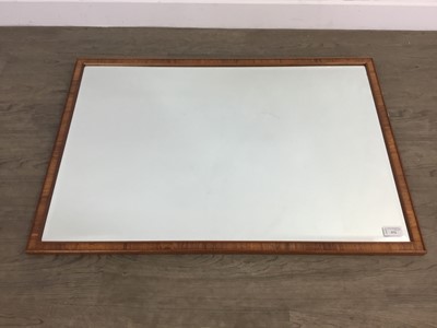 Lot 572 - BEVELLED WALL MIRROR