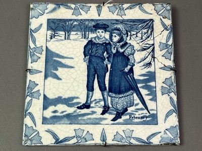 Lot 550 - THREE WEDGWOOD WALL TILES