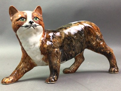 Lot 463 - RUSHTON POTTERY FIGURE OF A CAT