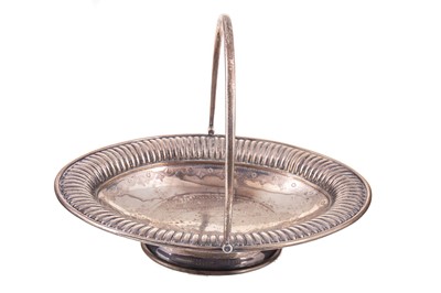 Lot 85 - VICTORIAN SILVER CAKE BASKET