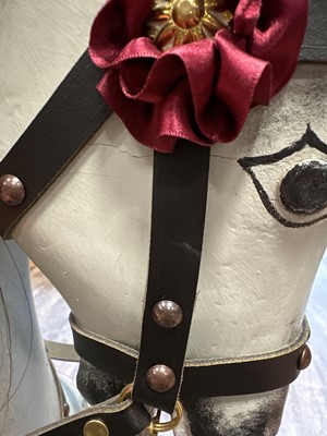 Lot 707 - DAPPLE GREY ROCKING HORSE