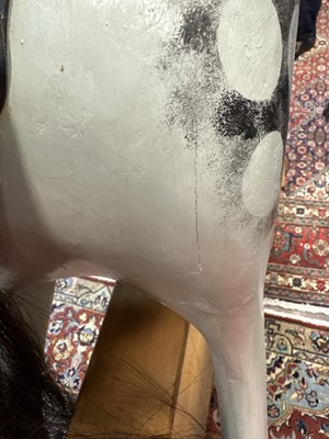 Lot 707 - DAPPLE GREY ROCKING HORSE