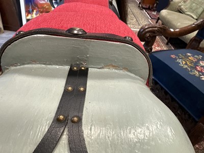 Lot 707 - DAPPLE GREY ROCKING HORSE