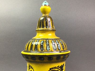 Lot 502 - ITALIAN POTTERY JAR AND COVER