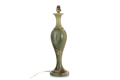 Lot 323 - ONYX TABLE LAMP