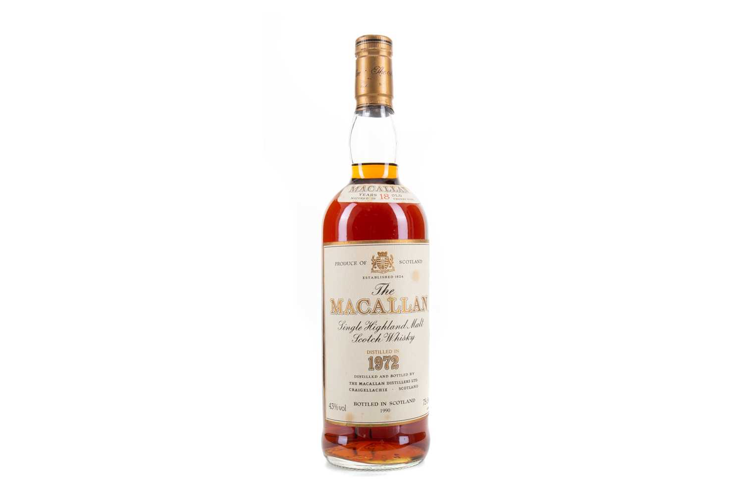 Lot 65 - MACALLAN 1972 18 YEAR OLD 75CL