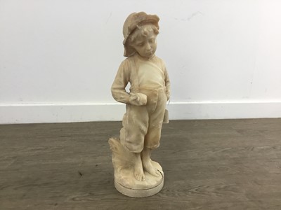 Lot 643 - ALABASTER SCULPTURE