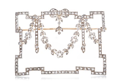 Lot 504 - IMPRESSIVE DIAMOND BROOCH