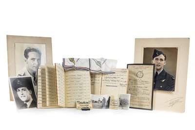 Lot 141 - CATERPILLAR CLUB BROOCH AWARDED TO F/SGT. THOMAS DOCHERTY