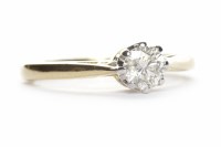 Lot 405 - DIAMOND SOLITAIRE RING the round brilliant cut...