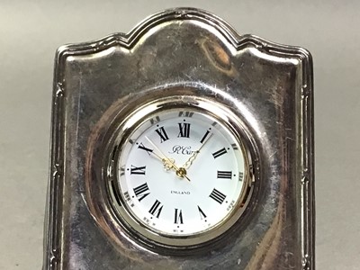 Lot 659 - CONCORDE SILVER CLOCK