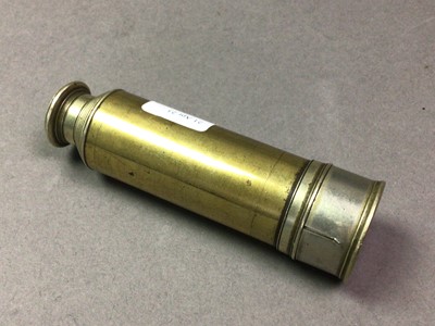 Lot 662 - BRASS TELESCOPE