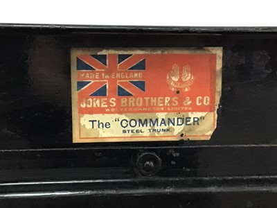 Lot 9 - JAMES BROTHERS & CO., THE 'COMMANDER' STEEL TRUNK