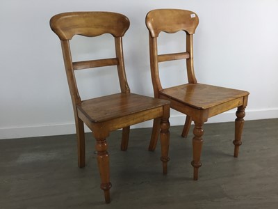 Lot 720 - SET OF FOUR VICTORIAN BAR BACKED DINING CHAIRS