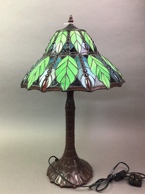 Lot 703 - MODERN TIFFANY STYLE TABLE LAMP
