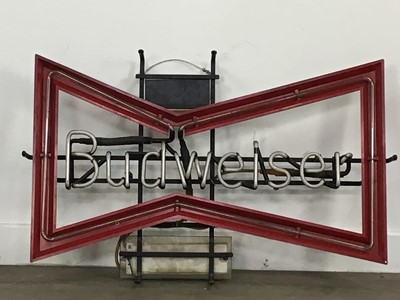 Lot 1104 - BUDWEISER, 'BOW TIE' NEON ADVERTISING SIGN