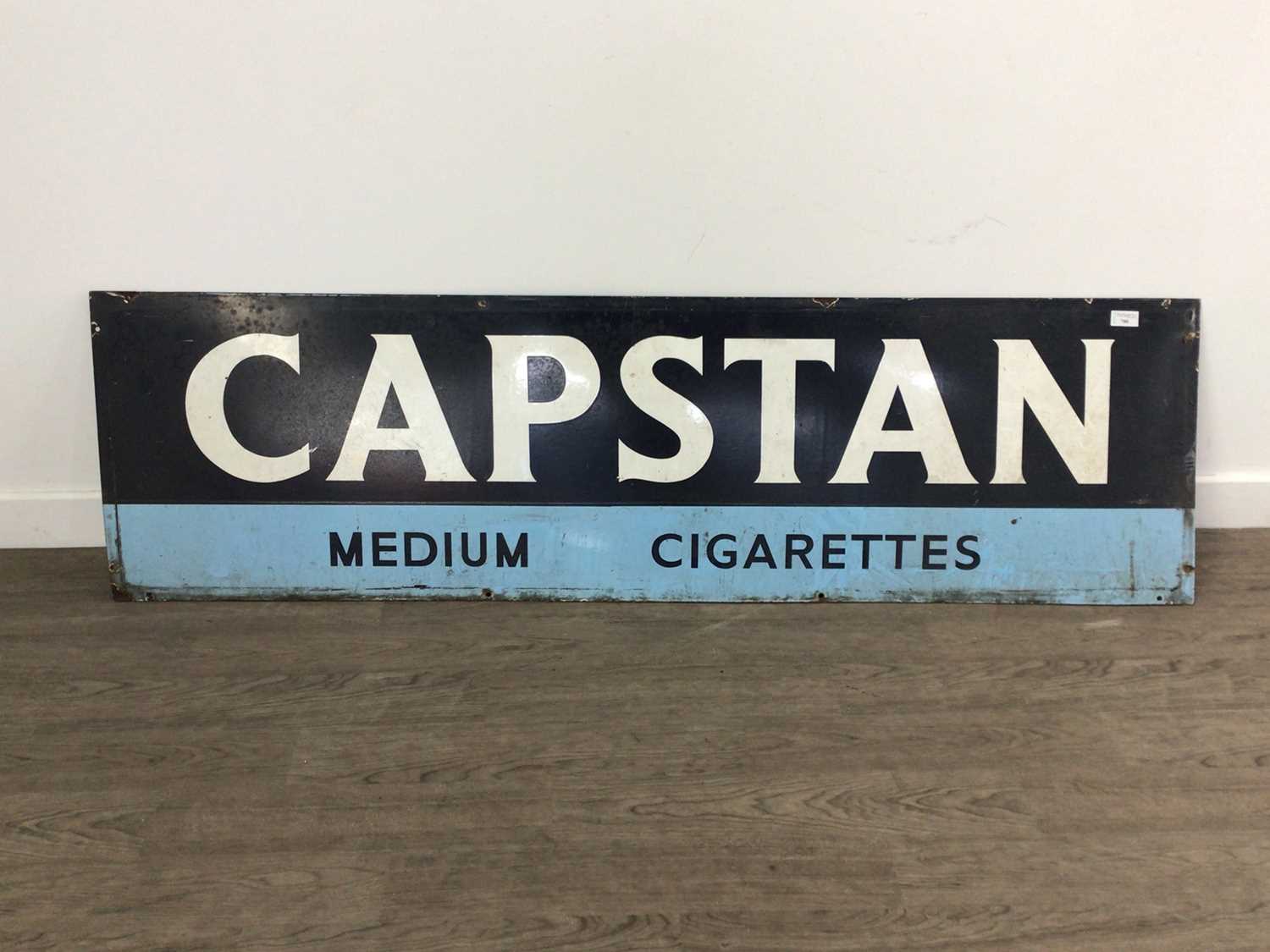 Lot 700 - CAPSTAN MEDIUM CIGARETTES ENAMEL SIGN